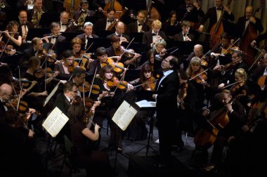 DNEPROPETROVSK, UKRAINE-ECTOBER 31: Moskova Devlet Akademik Senfoni Orkestrası