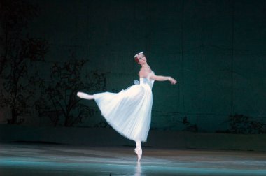 DNEPROPETROVSK, UKRAINE - 25 Mart: Dnepropetrovsk Devlet Opera ve Bale Tiyatrosu üyeleri 25 Mart 2012 'de Dnepropetrovsk, Ukrayna' da 