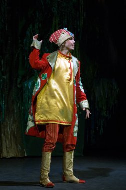 DNEPROPETROVSK, UKRAINE - 9 HAZİRAN: Dnepropetrovsk Devlet Tiyatrosu üyeleri 9 Ocak 2011 'de Dnepropetrovsk, Ukrayna' da 