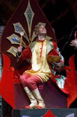 DNEPROPETROVSK, UKRAINE - 9 HAZİRAN: Dnepropetrovsk Devlet Tiyatrosu üyeleri 9 Ocak 2011 'de Dnepropetrovsk, Ukrayna' da 