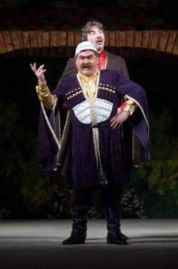 DNEPROPETROVSK, UKRAINE - 22 Mayıs: Dnepropetrovsk Devlet Tiyatrosu üyeleri 2 Mayıs 2009 'da Dnepropetrovsk, Ukrayna' da 