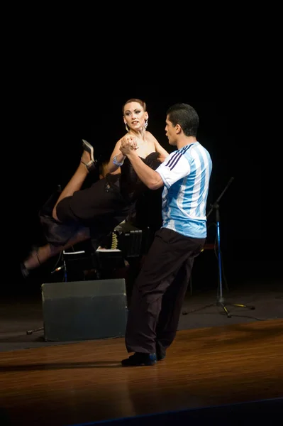 Dnipropetrovsk Ukraine Listopad Tancerze Ruben Sabrina Veliz Argentyna Buenos Aires — Zdjęcie stockowe