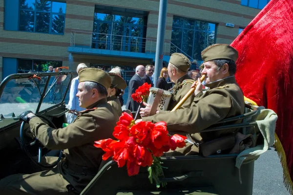 Dnepropetrovsk Ukraine Mei Militaire Parade Ter Viering Van Tweede Wereldoorlog — Stockfoto