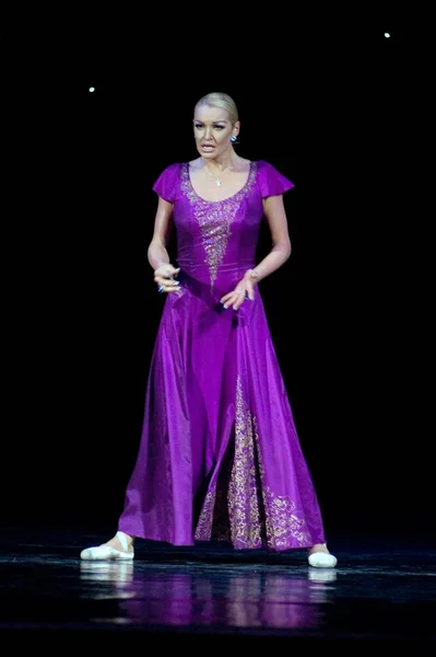 Dnipropetrovsk Ukraine April Anastasia Volochkova Performs Short Stories Love Ballet — Stock Photo, Image