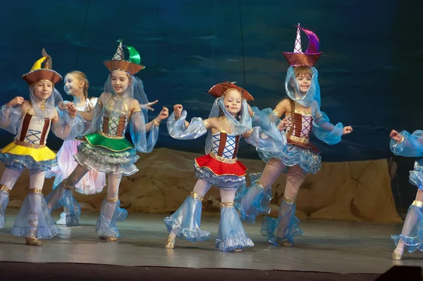 Dnipropetrovsk Ukraine December Unidentified Children Ages Years Old Perform Musical — Stock Photo, Image