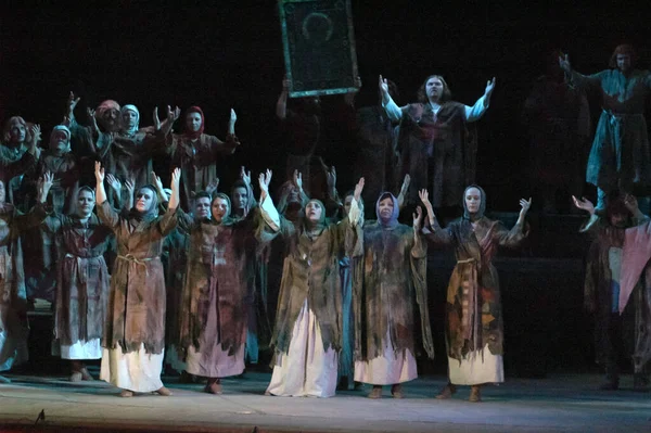 Dnipropetrovsk Ucrania Noviembre Miembros Del Teatro Estatal Ópera Ballet Dnepropetrovsk —  Fotos de Stock
