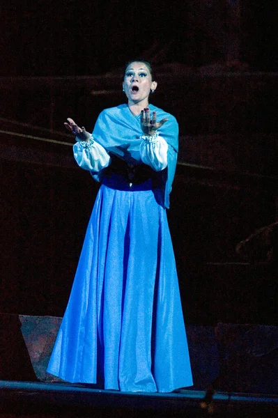 Dnipropetrovsk Ukrajina Června Členové Dněpropetrovského Státního Operního Baletního Divadla Vystoupí — Stock fotografie