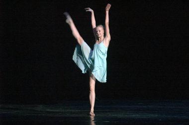 DNEPROPETROVSK, UKRAINE - 18 Mayıs: Diana Korchevskaya, yaş 13