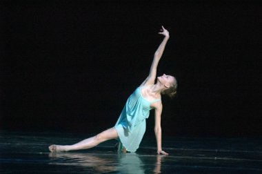DNEPROPETROVSK, UKRAINE - 18 Mayıs: Diana Korchevskaya, yaş 13