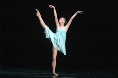 DNEPROPETROVSK, UKRAINE - 18 Mayıs: Diana Korchevskaya, yaş 13