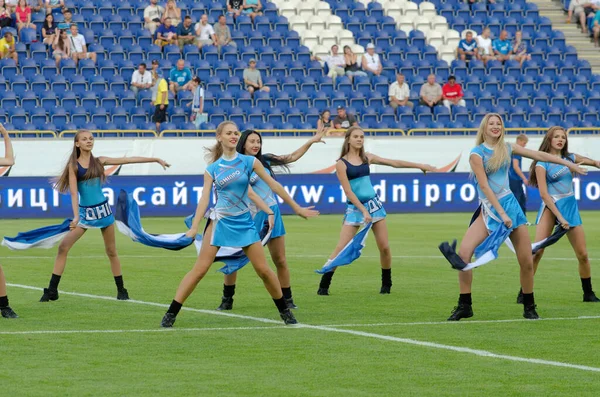 Dnipropetrovsk Ukraine August 2015 Учасники Dance Team Dnipro Виступають Під — стокове фото