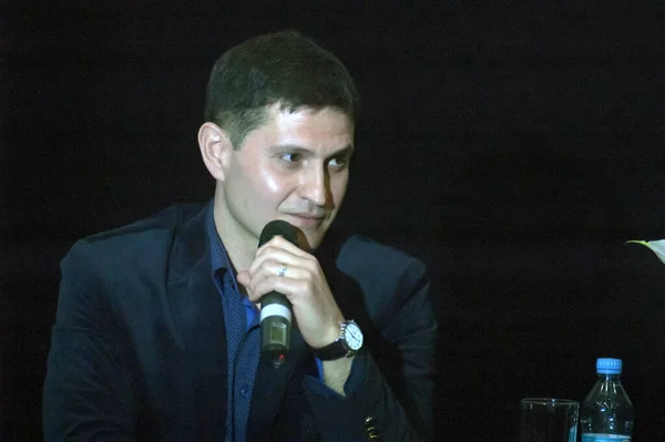 Dnipropetrovsk Ukraine March Director Lead Actor Axtem Seitablaie — Stock Photo, Image
