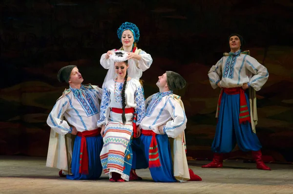 Dnipropetrovsk Ukraine November Members Folklore Ensemble Slavutych Perform Ukraine State — 스톡 사진