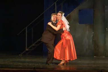 DNIPROPETROVSK, UKRAINE - 23 Mayıs: ORYOL Devlet Tiyatrosu 