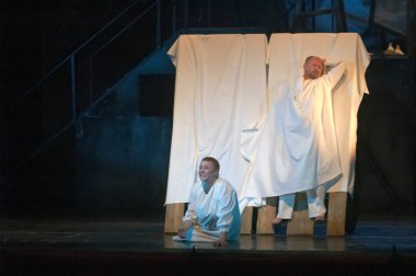 DNIPROPETROVSK, UKRAINE - 23 Mayıs: ORYOL Devlet Tiyatrosu 