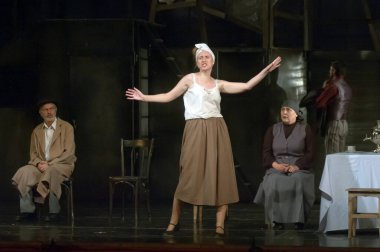 DNIPROPETROVSK, UKRAINE - 23 Mayıs: ORYOL Devlet Tiyatrosu 