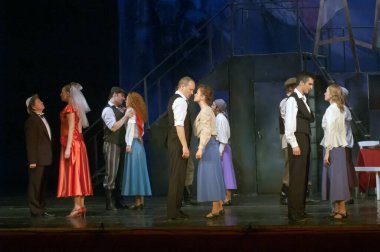 DNIPROPETROVSK, UKRAINE - 23 Mayıs: ORYOL Devlet Tiyatrosu 