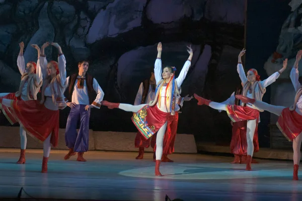 Dnepropetrovsk Ucraina Gennaio Notte Prima Del Balletto Natalizio Eseguito Dal — Foto Stock