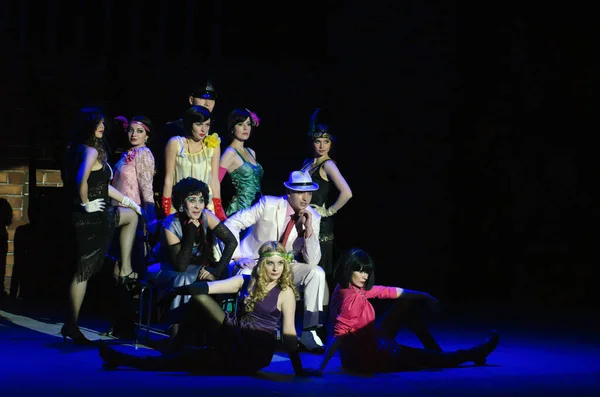 Dnipropetrovsk Ucrania Noviembre Miembros Del Teatro Dramático Estatal Ruso Dnepropetrovsk — Foto de Stock