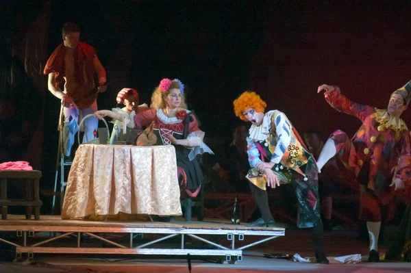 Dnepropetrovsk Ukrajna Február Dnyipropetrovszki Állami Opera Balettszínház Tagjai 2014 Február — Stock Fotó
