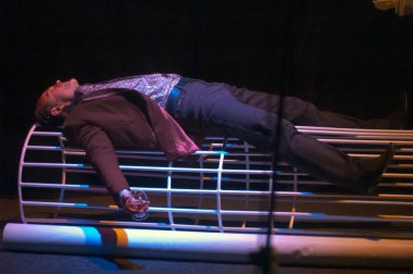 DNEPROPETROVSK, UKRAINE - 16 Mart: Ünlü aktör Michael Melni