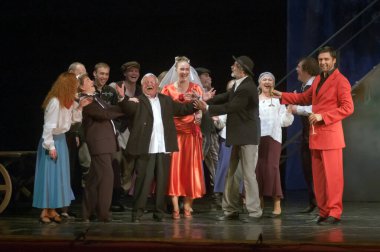 DNIPROPETROVSK, UKRAINE - 23 Mayıs: ORYOL Devlet Tiyatrosu 