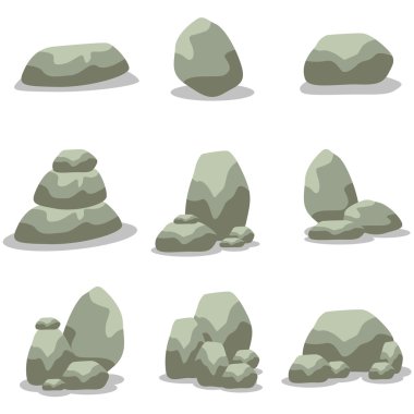 Rock vektör sanat unsuru ayarla