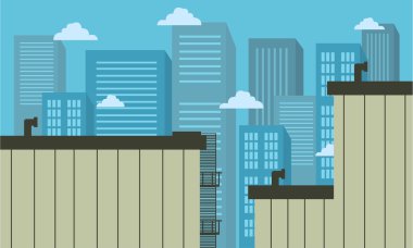 düz tasarım modern vektör çizimi