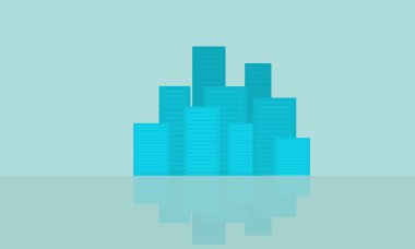 Daire şehir tasarım vektör çizim