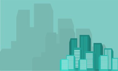 Siluet tasarlamak vektör düz İnşaat