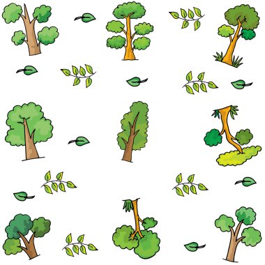 Süs ağacı dizi doodle