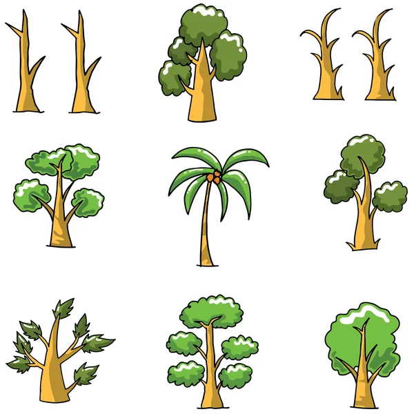 Ağaç eşsiz koleksiyon doodle