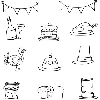 Şükran el ile Doodle çizmek