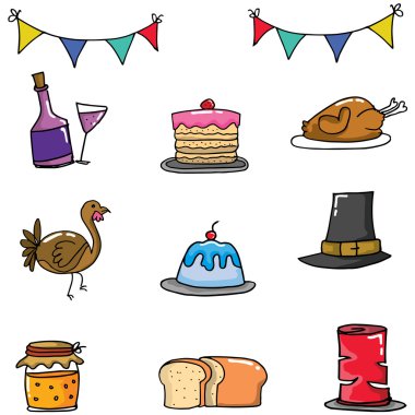 Öğe Şükran günü dizi doodle
