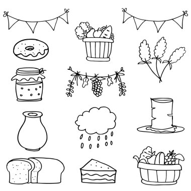 El çizmek nesne Şükran karalamalar ayarla