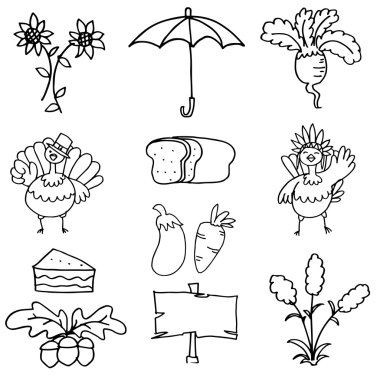 Öğe Noel el Doodle çizmek