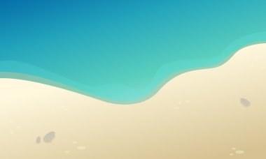 Güzel manzara plaj koleksiyonu stok