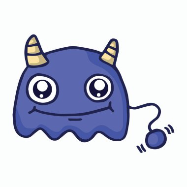 Mutlu canavar çocuk t-shirt tasarım