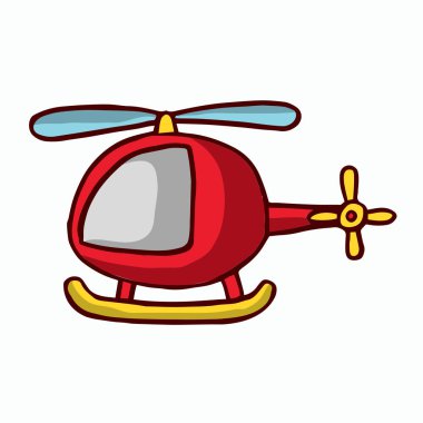 Kırmızı helikopter çocuk T-shirt tasarım