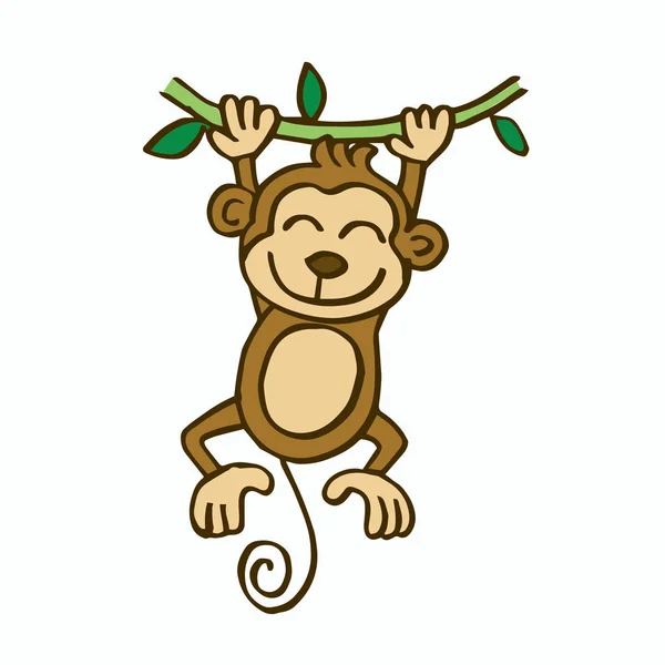 Ícone De Desenho Animado Macaco Sobre Fundo Branco. Design Colorido.  Ilustração Vetorial Royalty Free SVG, Cliparts, Vetores, e Ilustrações  Stock. Image 75569429