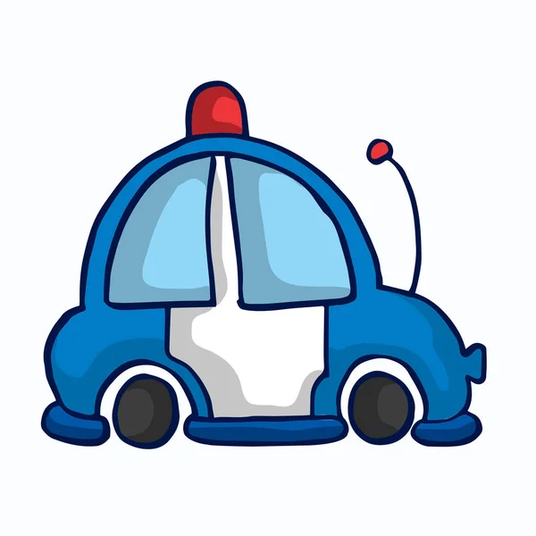 Ambulans araba komik vektör çizim — Stok Vektör