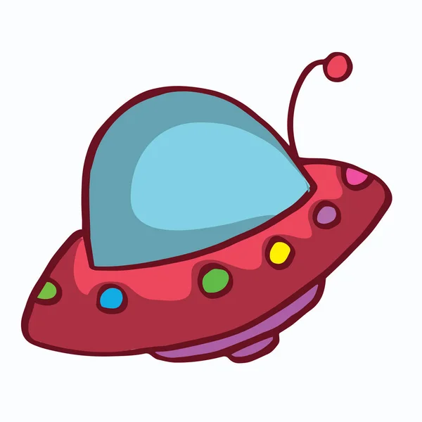 Desenhos animados ufo design engraçado para crianças —  Vetores de Stock