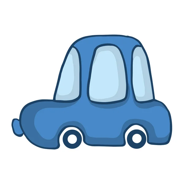 Μπλε αυτοκίνητο για παιδιά σχεδιασμό — Διανυσματικό Αρχείο