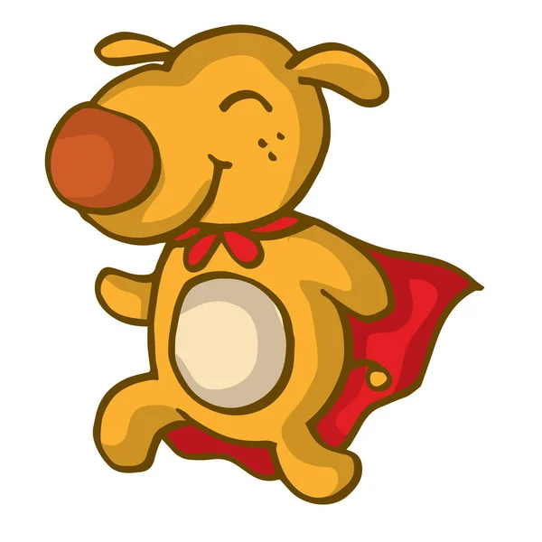 Super dog funny cartoon design