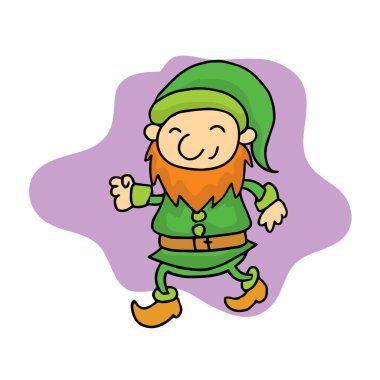 Küçük Noel elf çizgi film koleksiyonu