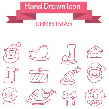 Christmas simgeleri stokunun koleksiyonu