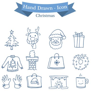 Noel simgeler koleksiyonu ayarla