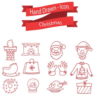 Noel simgesi toplama stok kümesi