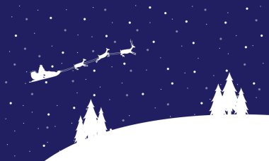 Gökyüzü tren manzara ile Noel Baba