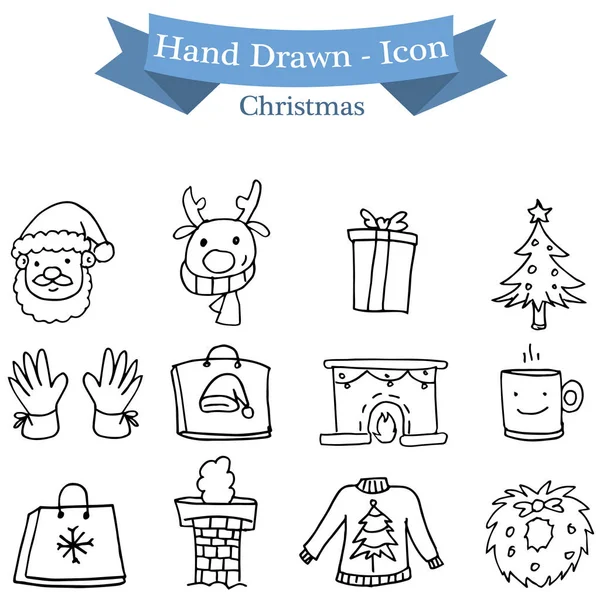 Noel simgesi vektör illüstrasyonunu ayarla